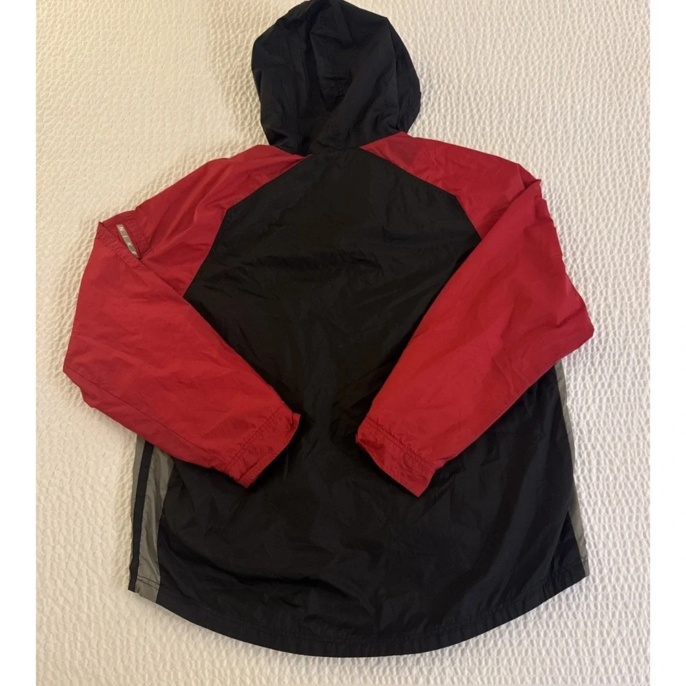 VTG Nike Nylon Windbreaker Jacket Men's XL Full Zip Red/Black/Gray - Picture 10 of 10